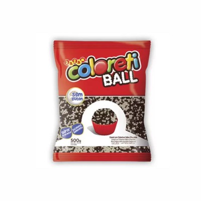 10098 - cereal ball micro chocolate ao leite e chocolate branco Jazam 500g