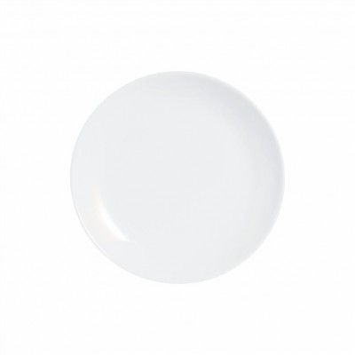 10115 - prato sobremesa 19cm sem borda branco vidro diwali Arcoroc un