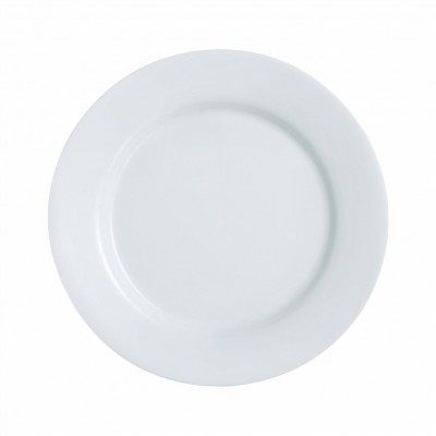 10116 - prato raso 27cm com borda branco vidro everyday Arcoroc un