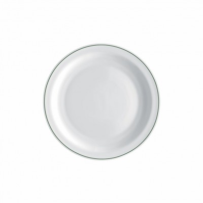 10122 - prato sobremesa 19,5cm com borda branco vidro careware Bormioli un