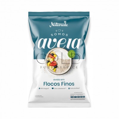 10123 - aveia em flocos finos Naturale 1kg