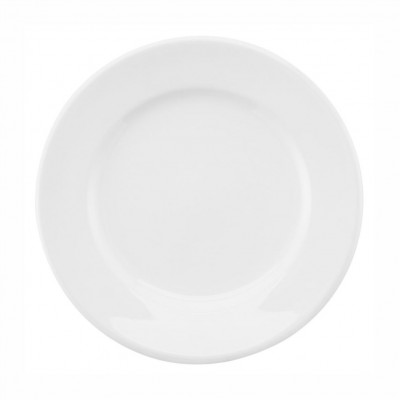 10148 - prato raso 26cm com borda branco porcelana Oxford un