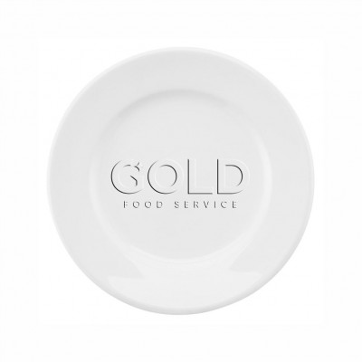 10149 - prato raso 24cm com borda branco porcelana Oxford un