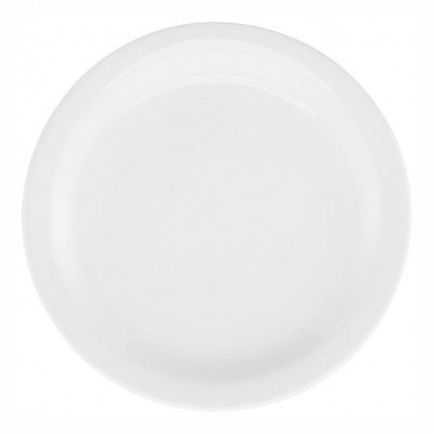 10154 - prato raso 27cm sem borda peso padrão 877 a 896g  branco porcelana Oxford un
