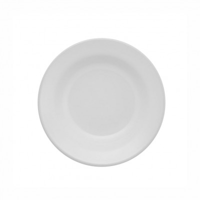 10160 - prato fundo 22cm com borda branco cerâmica biona un