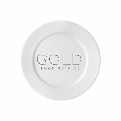 10168 - prato sobremesa 18,5cm com borda branco porcelana classe única bar/hotel Germer un