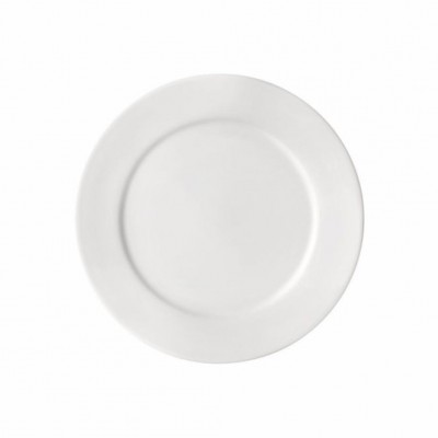 10168 - prato sobremesa 18,5cm com borda branco porcelana classe única bar/hotel Germer un