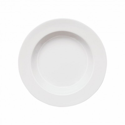 10169 - prato fundo 23,5cm com borda branco porcelana classe única bar/hotel Germer un