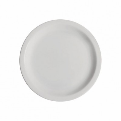 10171 - prato sobremesa 19cm com borda branco porcelana classe única Iguaçu Germer un