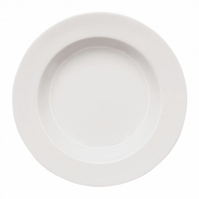 10174 - prato massas 30cm com borda branco porcelana capri Germer un