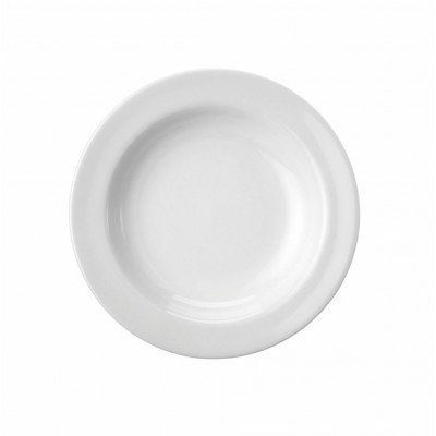 10204 - prato fundo 23cm sem borda branco porcelana Schmidt un