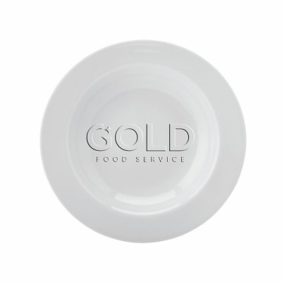 10206 - prato massas 28cm com borda branco porcelana Schmidt un