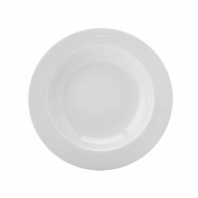 10206 - prato massas 28cm com borda branco porcelana Schmidt un