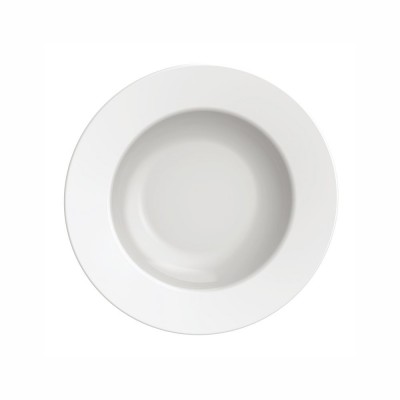 10211 - prato fundo 23cm com borda larga branco porcelana Elena Tramontina un