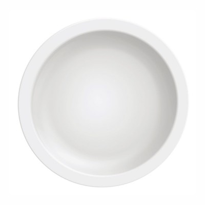 10212 - prato raso 28cm com borda curta branco porcelana Paola Tramontina un