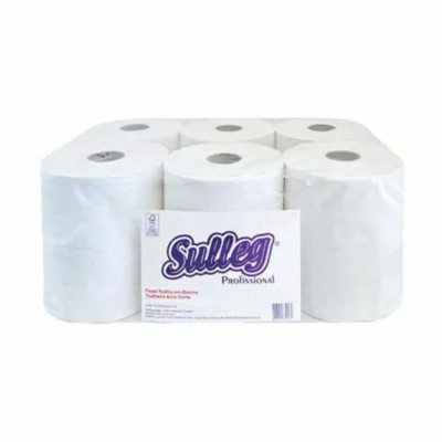 10228 - toalha papel bobina Sulleg 6 rolos x 200mt x 20cm 100% 20gr Cód. 6207