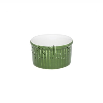 10340 - ramequim 6 x 3cm 50ml branco/verde porcelana Oxford un