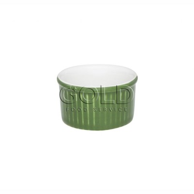 10340 - ramequim 50ml 6 x 3cm branco/verde porcelana Oxford un