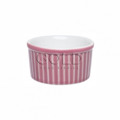 10347 - ramequim 8 x 4cm 100ml branco/Rosa porcelana Oxford un