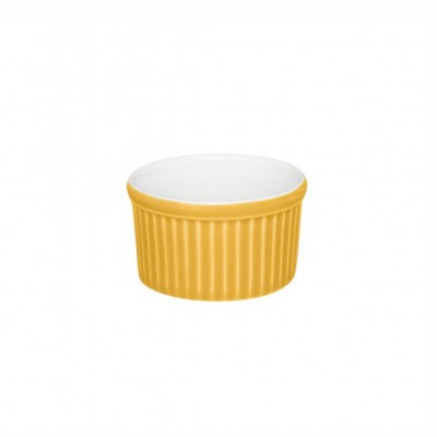 10349 - ramequim 6 x 3cm 50ml branco/amarelo porcelana Oxford un