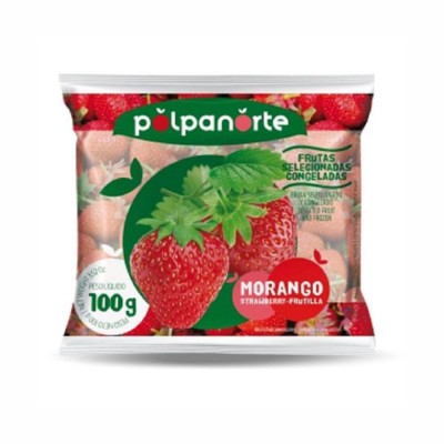 10372 - fruta congelada morango inteiro IQF Polpa Norte 10 x 100g