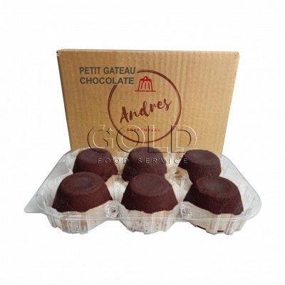 10444 - petit Gateau chocolate congelado Andres 6 x90g