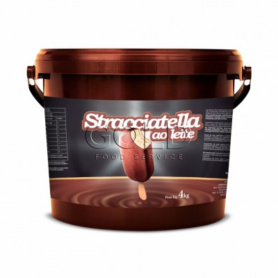 10568 - stracciatella cobertura para sorvete chocolate ao leite Doremus 4kg
