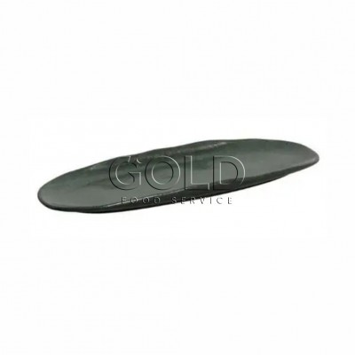 10627 - travessa refratária oval rasa 33 x 13cm verde stoneware Porto Brasil un