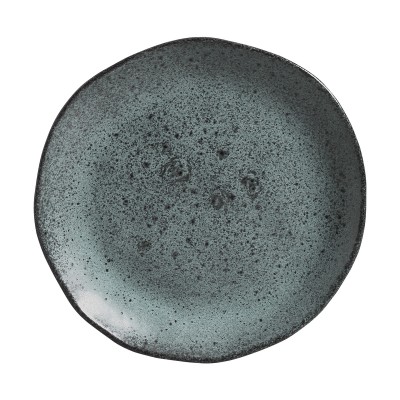 10637 - prato sobremesa 19,5cm sem borda petróleo stoneware Porto Brasil un