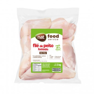 10818 - frango - filé de peito fatiado Nat 2kg