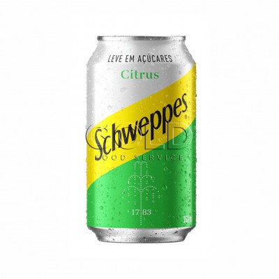 10832 - refrigerante lata 350ml Schweppes citrus Leve em açúcares 6un