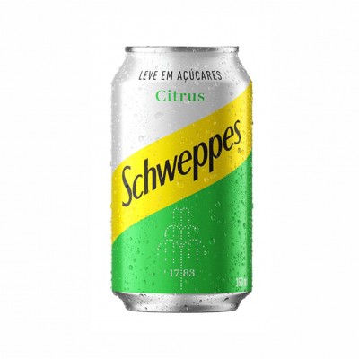 10832 - refrigerante lata 350ml Schweppes citrus Leve em açúcares 6un