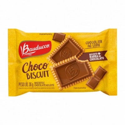 10843 - biscoito choco biscuit Bauducco 18 x 36g