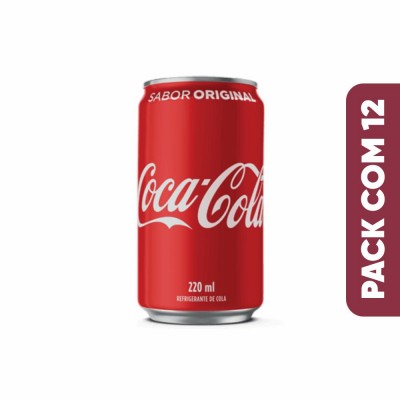 10849 - refrigerante lata 220ml Coca-Cola 12un