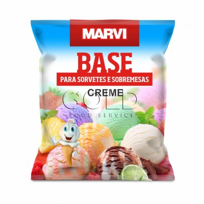 10965 - base em pó para sorvete creme Marvi 1kg