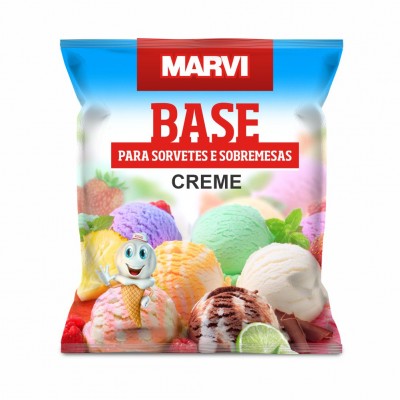 10965 - base em pó para sorvete creme Marvi 1kg