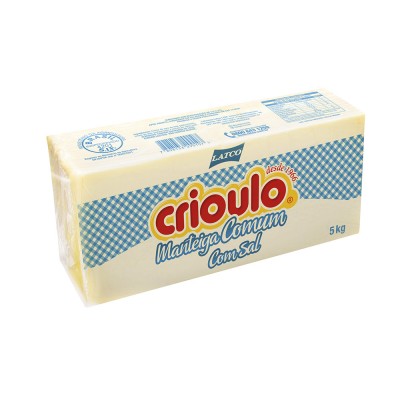 11012 - manteiga com sal Crioulo 5kg
