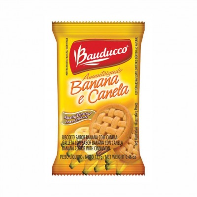 11018 - sachê biscoito banana com canela Bauducco 400 x 13,1g