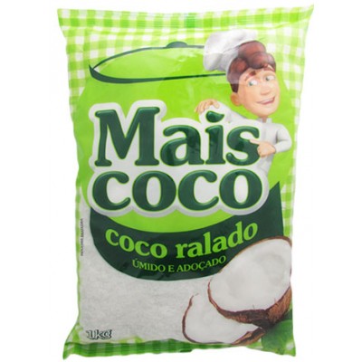 11418 - coco ralado 1kg úmido e adoçado Mais Coco