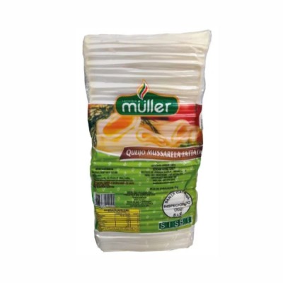 11482 - queijo mussarela fatiado interfolhado Muller +/- 4kg