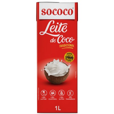11604 - leite coco 25% gordura Sococo TP 1L