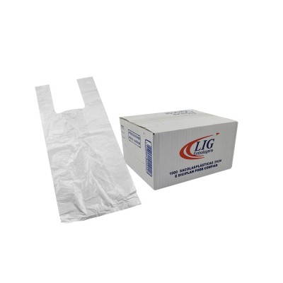 11660 - sacola plástica branca 24 x 34cm 1.000un Lig