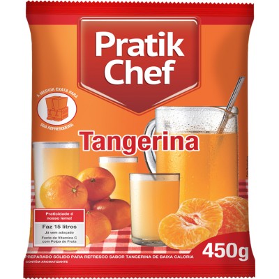 11728 - refresco tangerina Pratik chef 450g rende 15lt