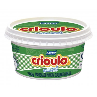 11779 - manteiga com sal Crioulo pote 200g