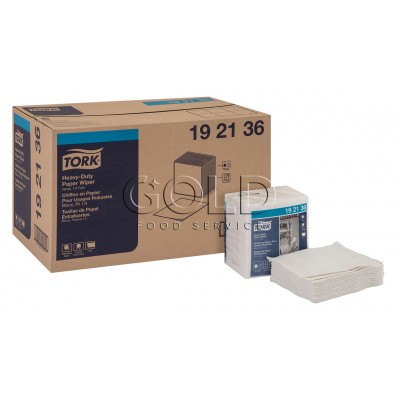 12083 - wiper papel folha simples heavy-duty Tork branco 31,75 x 33,02cm 56 panos 19 21 36