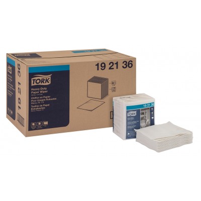 12083 - wiper papel folha simples heavy-duty Tork branco 31,75 x 33,02cm 56 panos 19 21 36