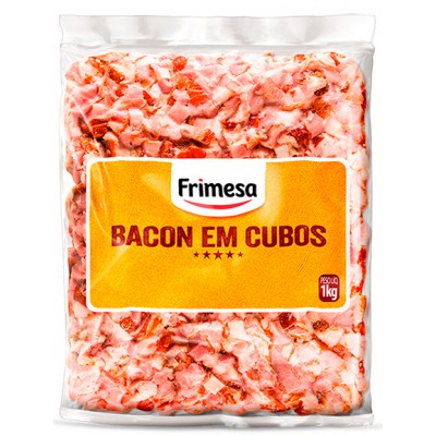 12111 - suíno - bacon cubos congelado Frimesa 1kg