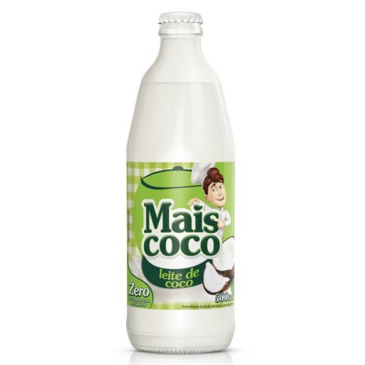 12138 - leite coco 15% gordura Mais Coco garrafa 500ml