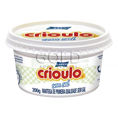 12322 - manteiga sem sal Crioulo pote 200g