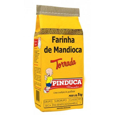 12412 - Farinha de mandioca torrada 1kg papel Pinduca